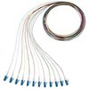 Panduit etKey 1-fiber OS2 LC to Pigtail, 900um Buffered Cable, 1 Meter (12-color NKFP91BN1NKM001